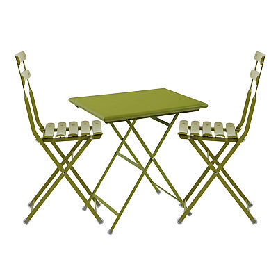 EMU Arc En Ciel Aluminium Bistro Set Green